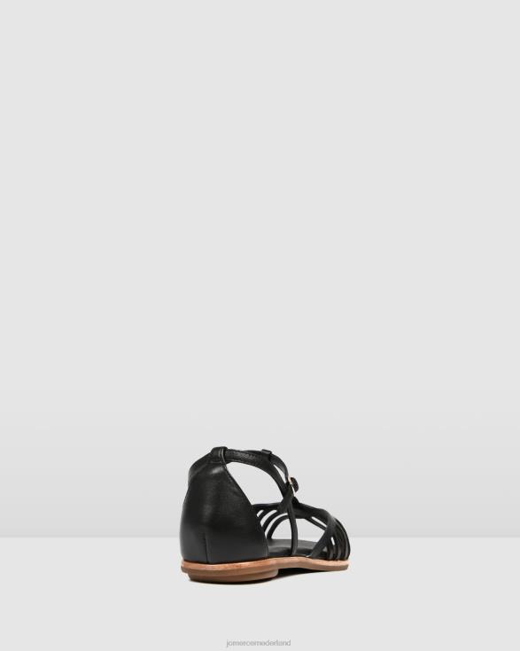 Labassa casual platte schoenen 46LN221 zwart leer Jo Mercer schoenen