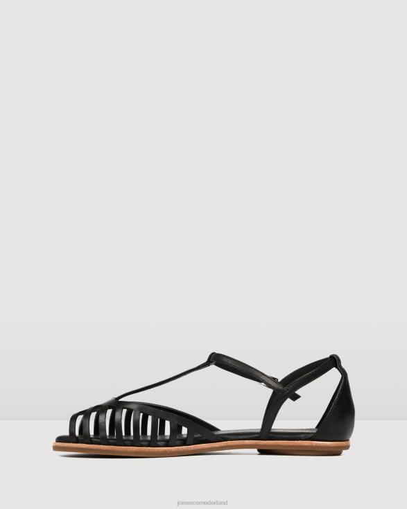 Labassa casual platte schoenen 46LN221 zwart leer Jo Mercer schoenen