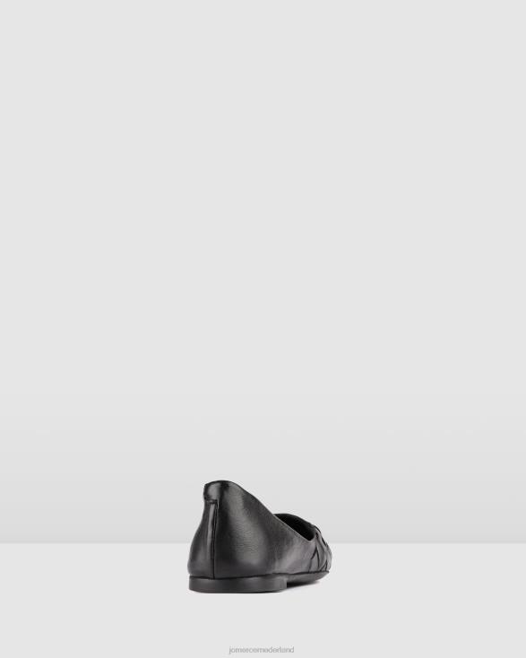 bex casual platte schoenen 46LN216 zwart leer Jo Mercer schoenen