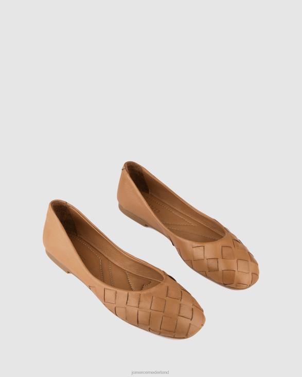 bex casual platte schoenen 46LN217 bruin leer Jo Mercer schoenen