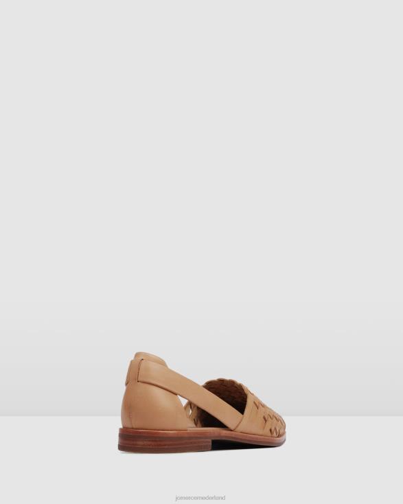 wijsheid casual flats 46LN208 bruin leer Jo Mercer schoenen