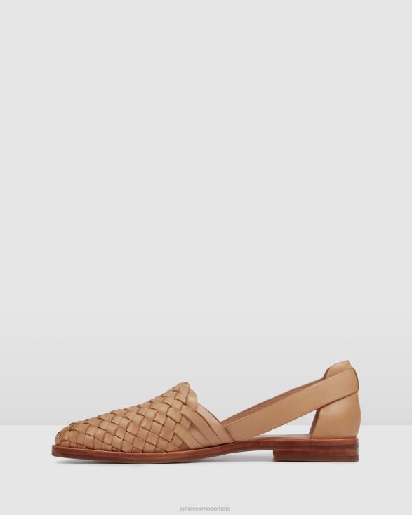 wijsheid casual flats 46LN208 bruin leer Jo Mercer schoenen