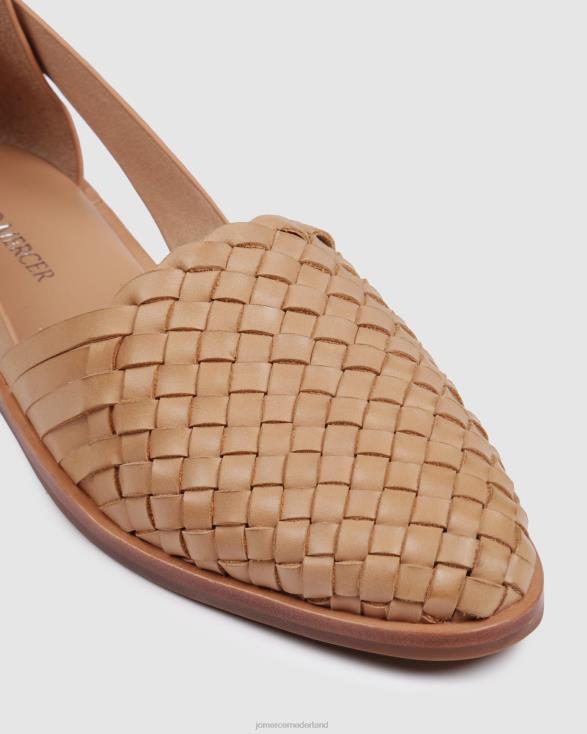 wijsheid casual flats 46LN208 bruin leer Jo Mercer schoenen