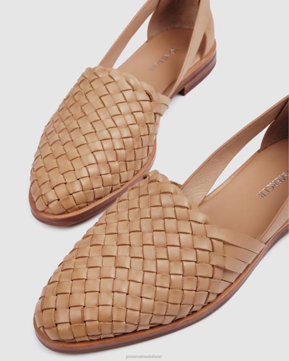 wijsheid casual flats 46LN208 bruin leer Jo Mercer schoenen