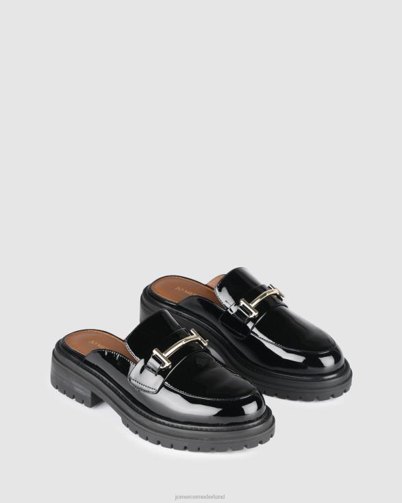 Belfast-loafers 46LN180 zwart patent Jo Mercer schoenen
