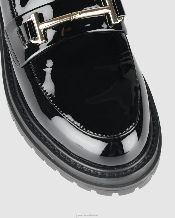 Belfast-loafers 46LN180 zwart patent Jo Mercer schoenen
