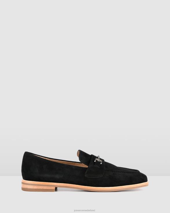 Isabella casual platte schoenen 46LN213 zwart suède Jo Mercer schoenen