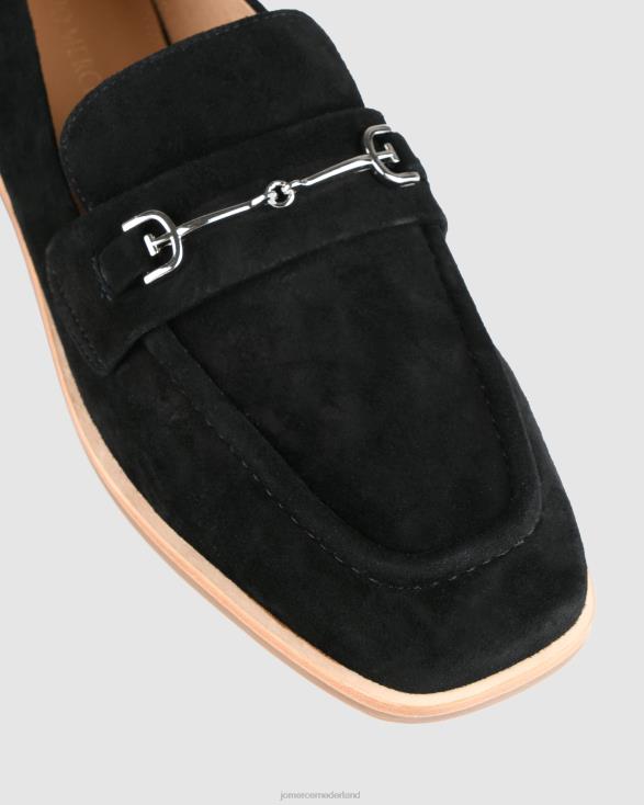 Isabella casual platte schoenen 46LN213 zwart suède Jo Mercer schoenen