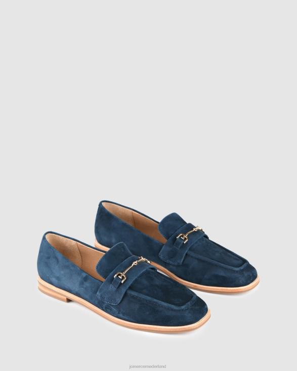 Isabella casual platte schoenen 46LN214 marineblauw suède Jo Mercer schoenen