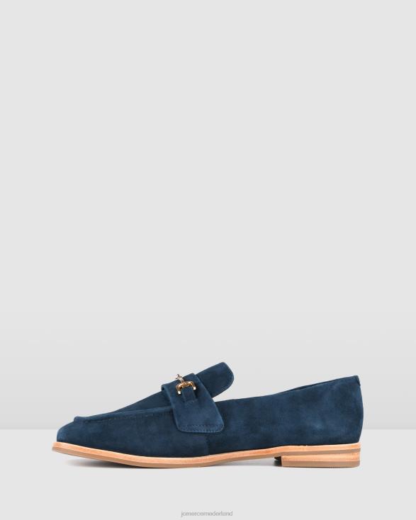 Isabella casual platte schoenen 46LN214 marineblauw suède Jo Mercer schoenen