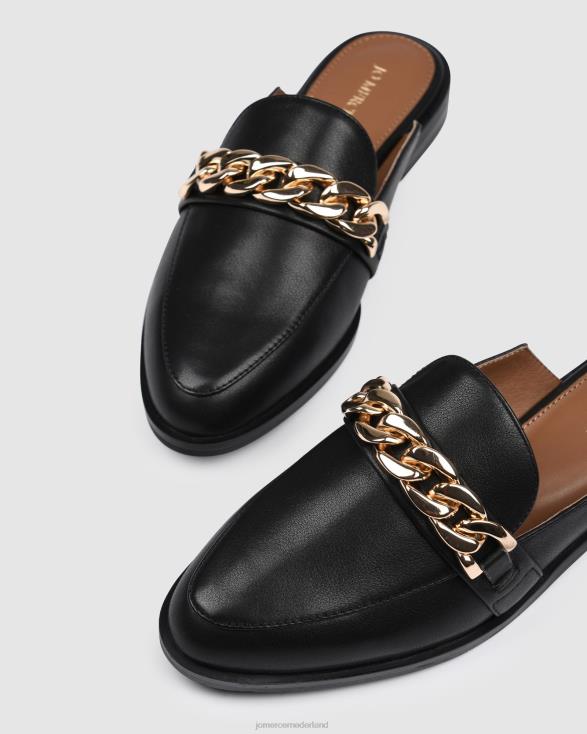 Wanda-loafers 46LN173 zwart leer Jo Mercer schoenen