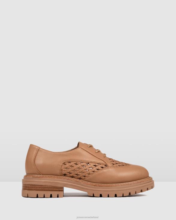 balmoral loafers met veters 46LN189 bruin leer Jo Mercer schoenen