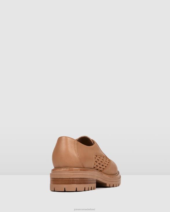 balmoral loafers met veters 46LN189 bruin leer Jo Mercer schoenen