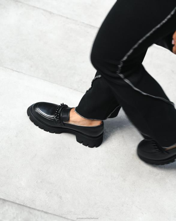 brodie-loafers 46LN167 zwart leer Jo Mercer schoenen