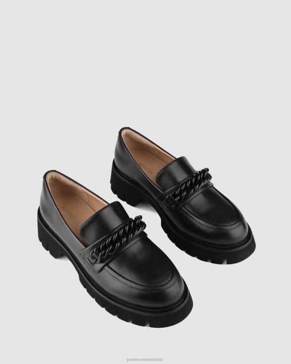 brodie-loafers 46LN167 zwart leer Jo Mercer schoenen