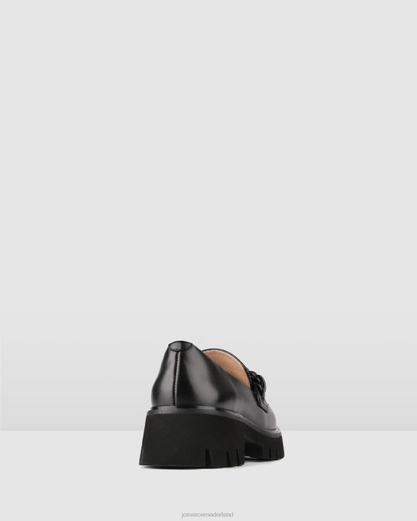 brodie-loafers 46LN167 zwart leer Jo Mercer schoenen