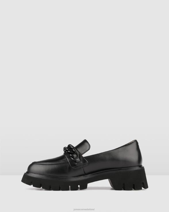 brodie-loafers 46LN167 zwart leer Jo Mercer schoenen