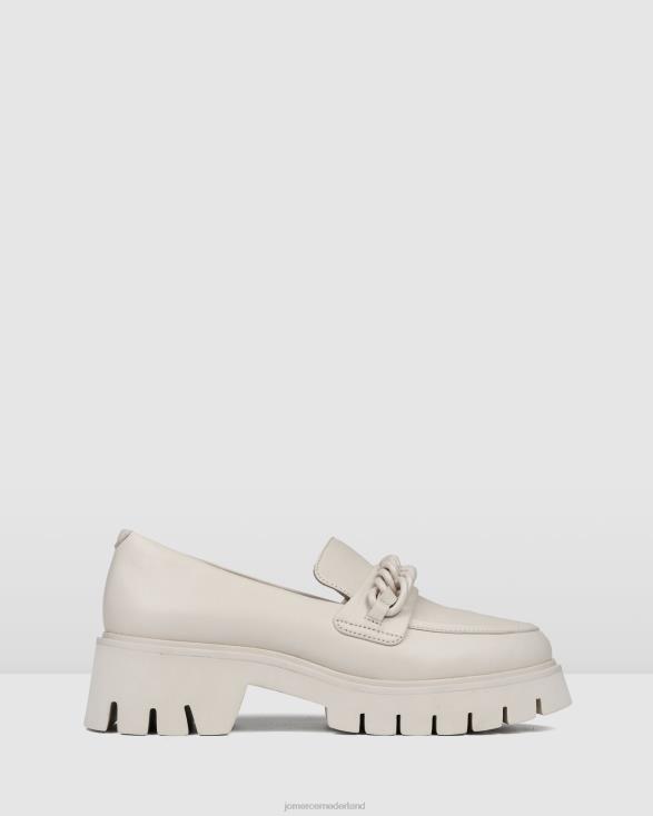 brodie-loafers 46LN168 gebroken wit leer Jo Mercer schoenen