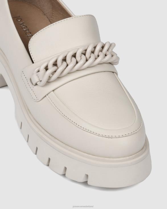 brodie-loafers 46LN168 gebroken wit leer Jo Mercer schoenen