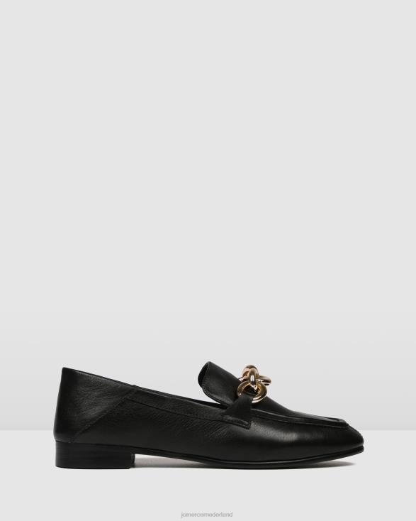 droom casual flats 46LN209 zwart leer Jo Mercer schoenen