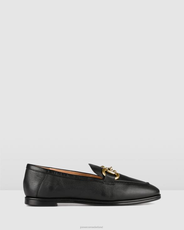 elm casual flats 46LN205 zwart leer Jo Mercer schoenen