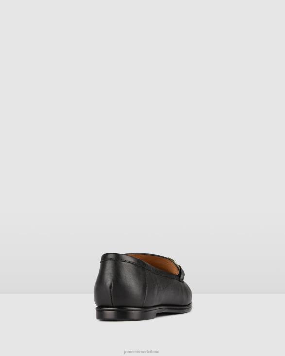 elm casual flats 46LN205 zwart leer Jo Mercer schoenen