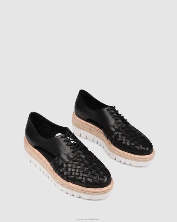 jiro veterschoenen 46LN186 zwart leer Jo Mercer schoenen