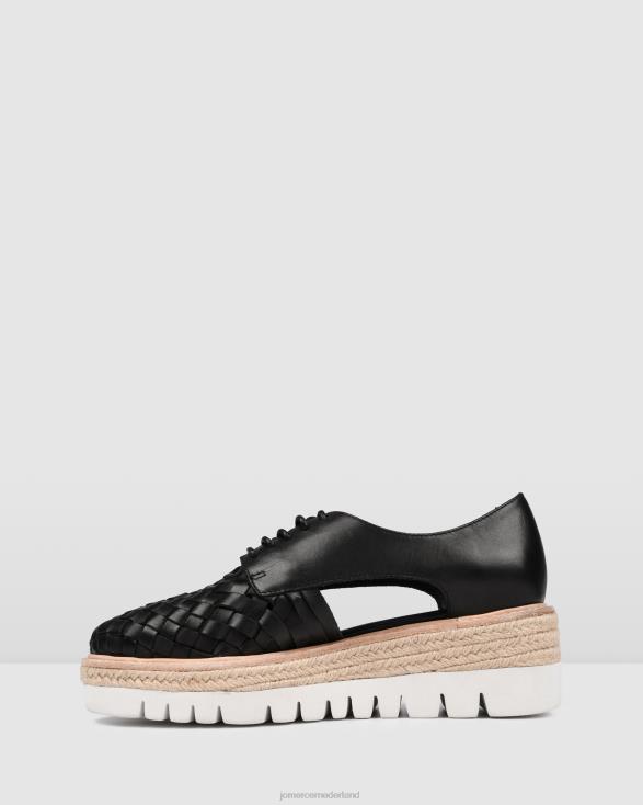 jiro veterschoenen 46LN186 zwart leer Jo Mercer schoenen
