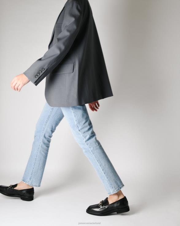 nora loafers 46LN178 zwart leer Jo Mercer schoenen