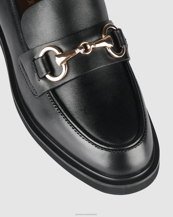 nora loafers 46LN178 zwart leer Jo Mercer schoenen