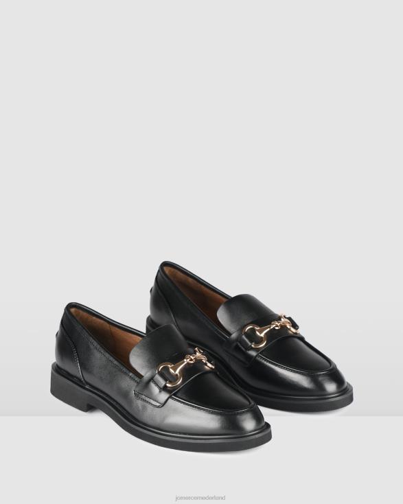 nora loafers 46LN178 zwart leer Jo Mercer schoenen