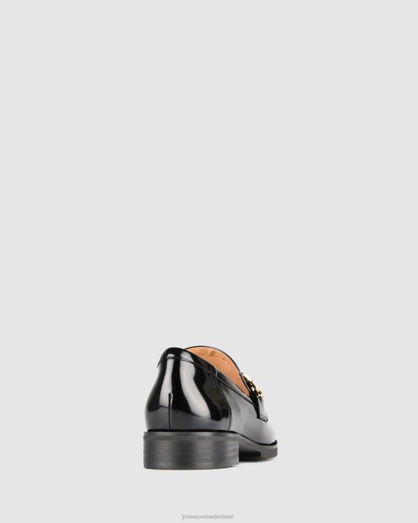 olijfkleurige loafers 46LN169 zwarte doos leer Jo Mercer schoenen