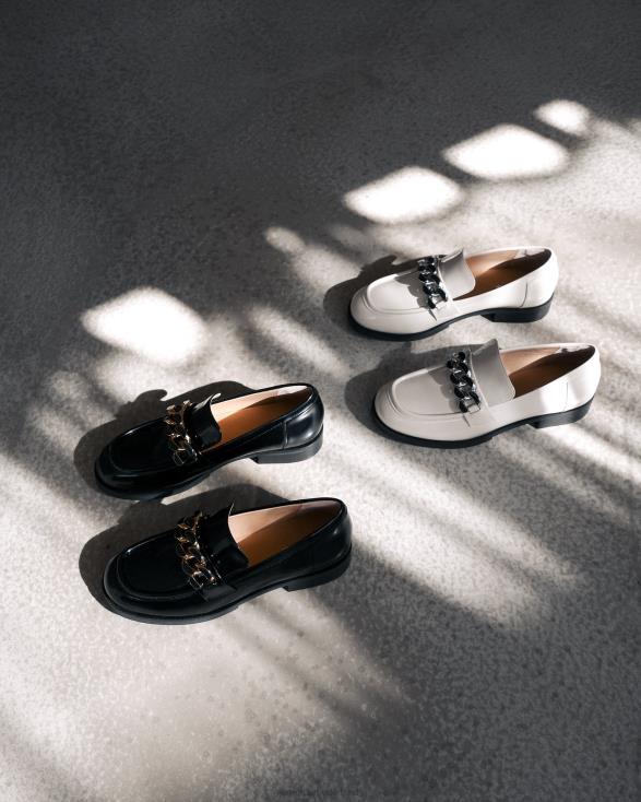 olijfkleurige loafers 46LN170 bottendoos leer Jo Mercer schoenen