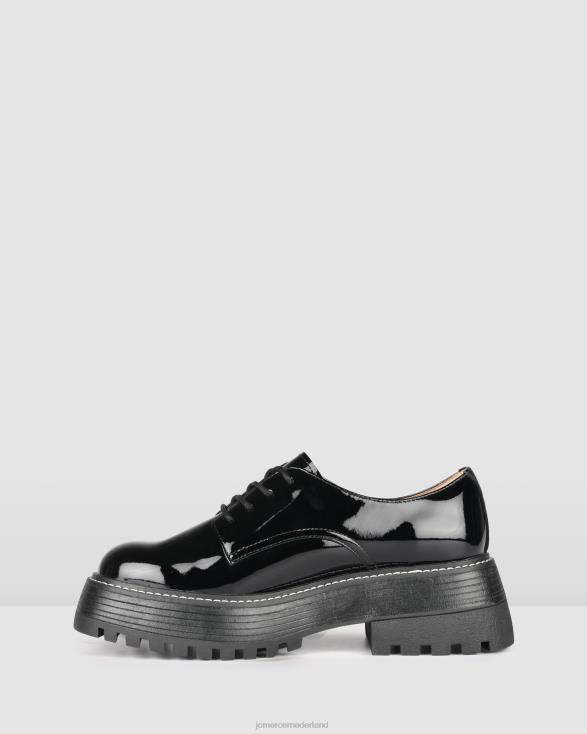 riet veterschoenen 46LN158 zwart patent Jo Mercer schoenen
