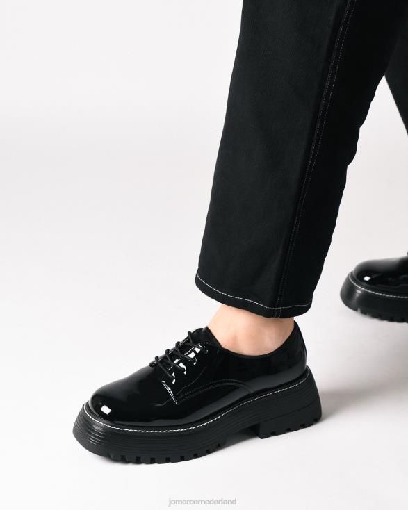 riet veterschoenen 46LN158 zwart patent Jo Mercer schoenen