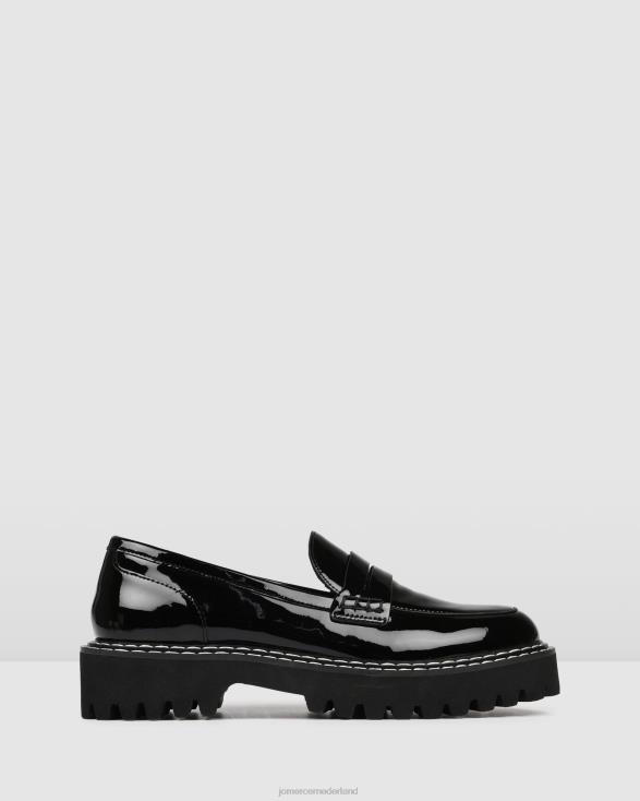 unity loafers 46LN159 zwart patent Jo Mercer schoenen