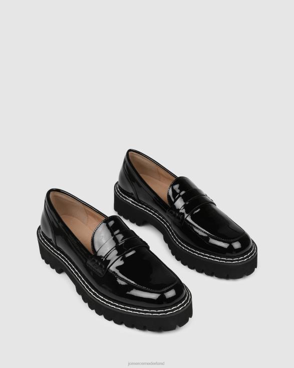 unity loafers 46LN159 zwart patent Jo Mercer schoenen