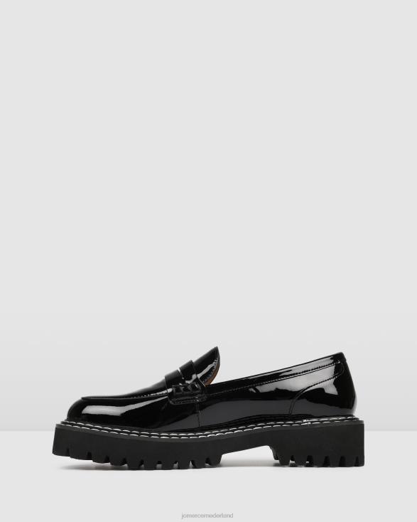 unity loafers 46LN159 zwart patent Jo Mercer schoenen