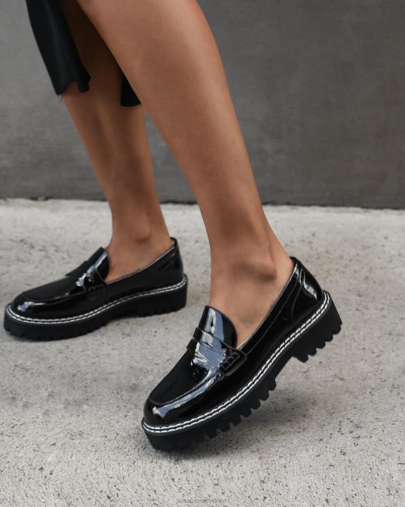 unity loafers 46LN159 zwart patent Jo Mercer schoenen