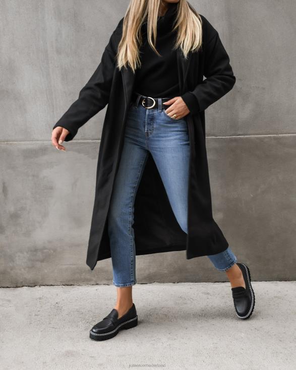 unity loafers 46LN160 zwart leer Jo Mercer schoenen