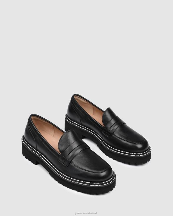 unity loafers 46LN160 zwart leer Jo Mercer schoenen