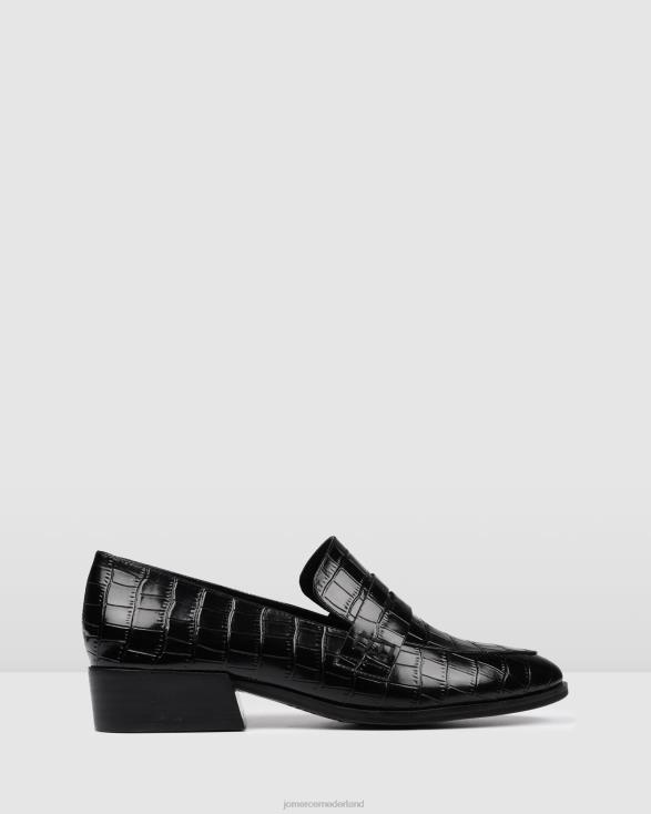 xenos-loafers 46LN176 zwarte krokodil Jo Mercer schoenen