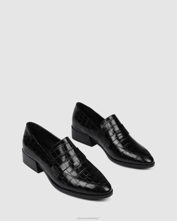 xenos-loafers 46LN176 zwarte krokodil Jo Mercer schoenen