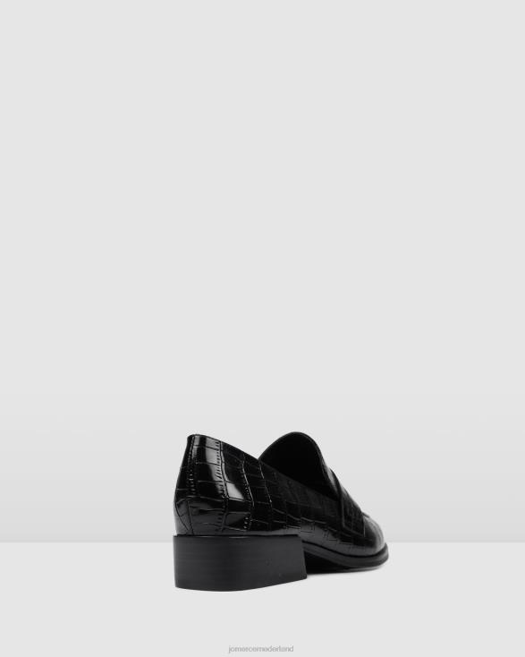xenos-loafers 46LN176 zwarte krokodil Jo Mercer schoenen