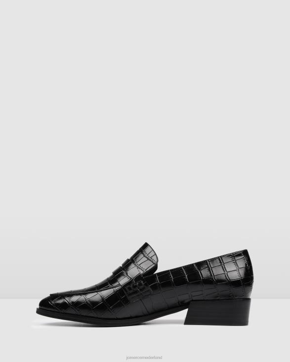 xenos-loafers 46LN176 zwarte krokodil Jo Mercer schoenen