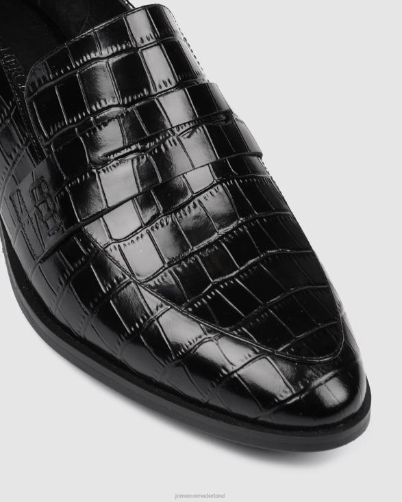 xenos-loafers 46LN176 zwarte krokodil Jo Mercer schoenen