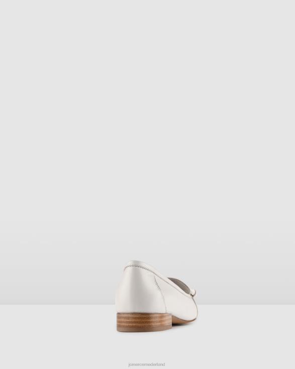 Ainsley jurk flats 46LN194 gebroken wit leer Jo Mercer schoenen