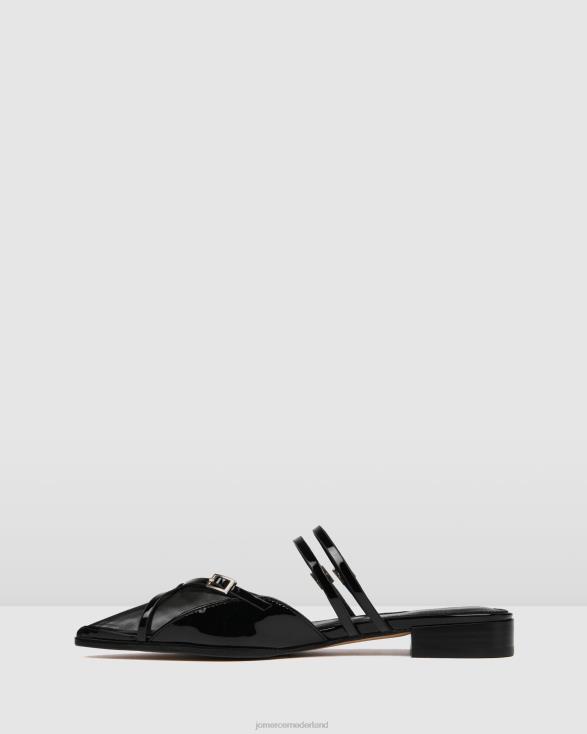 Arabelle jurk flats 46LN203 zwart patent Jo Mercer schoenen