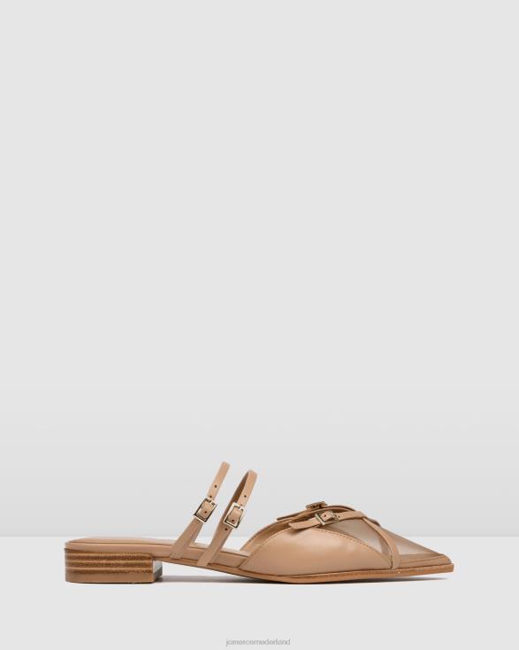 Arabelle jurk flats 46LN204 beige leer Jo Mercer schoenen