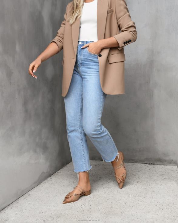 Arabelle jurk flats 46LN204 beige leer Jo Mercer schoenen